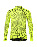 DHtech 400 Tunnel Maglia Zip Obliqua – Verde acido/Nero