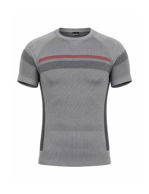 DH Carbontech T-shirt Uomo – Grigio perla/Bianco