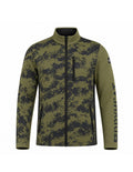 DHtech Piqué Felpa Full Zip Camouflage Uomo – Grigio/Militare