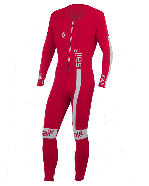 DHtech 400 Sail Tuta Intera Uomo – Rosso/Grigio