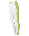 DHtech 400 Unisex Textured Trousers – White/Acid Green