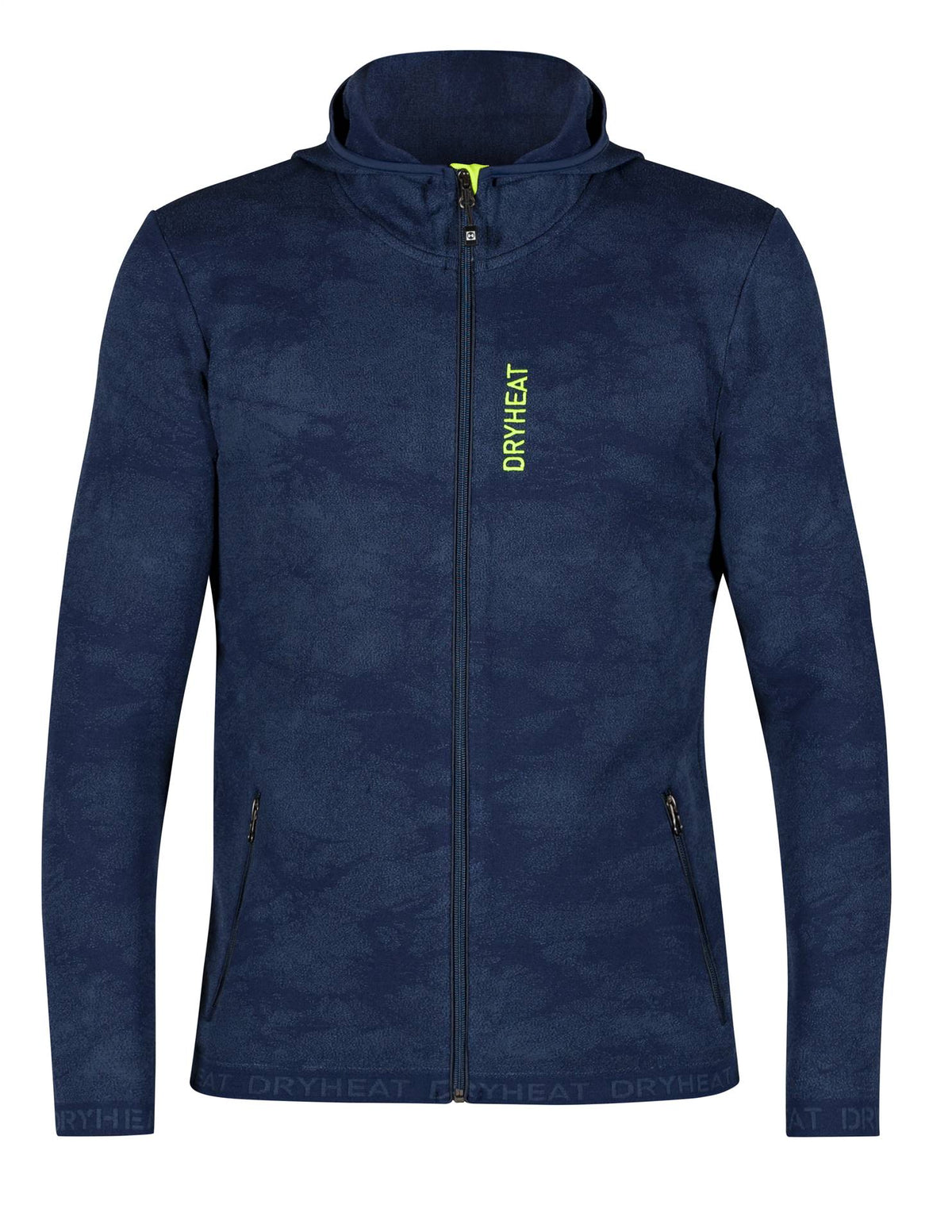 DHtech 300 Felpa Full Zip con Cappuccio Sfumata Uomo – Navy
