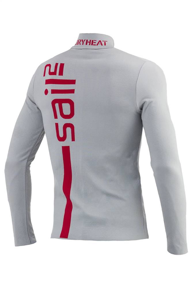 DHtech 400 Sail Felpa Full Zip Uomo – Rosso/Grigio, vista posteriore