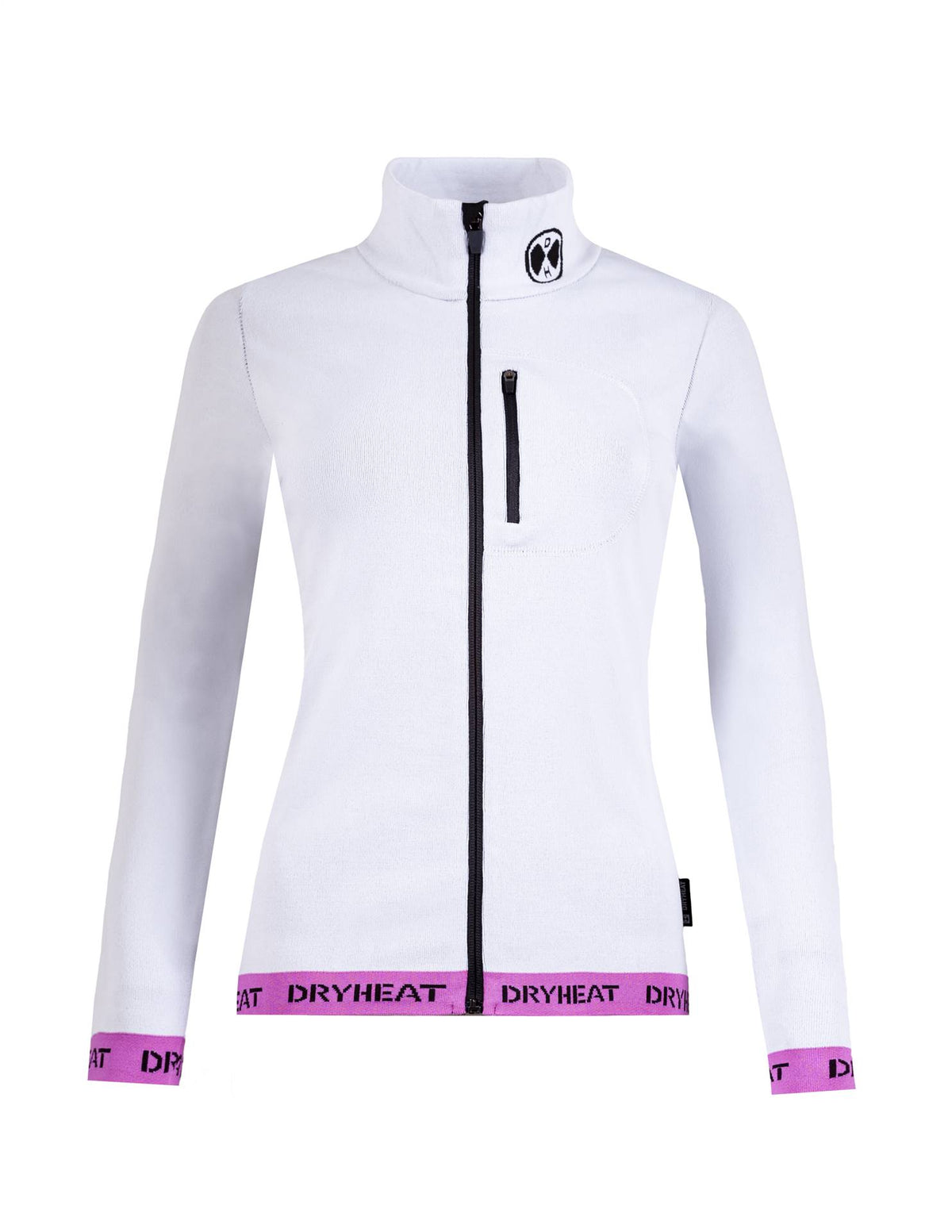 DHtech 300 Felpa Termica Donna – Bianco/Nero