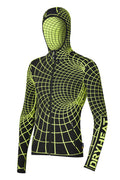 DHtech 400 Tunnel Men's Hoodie – Black/Acid Green