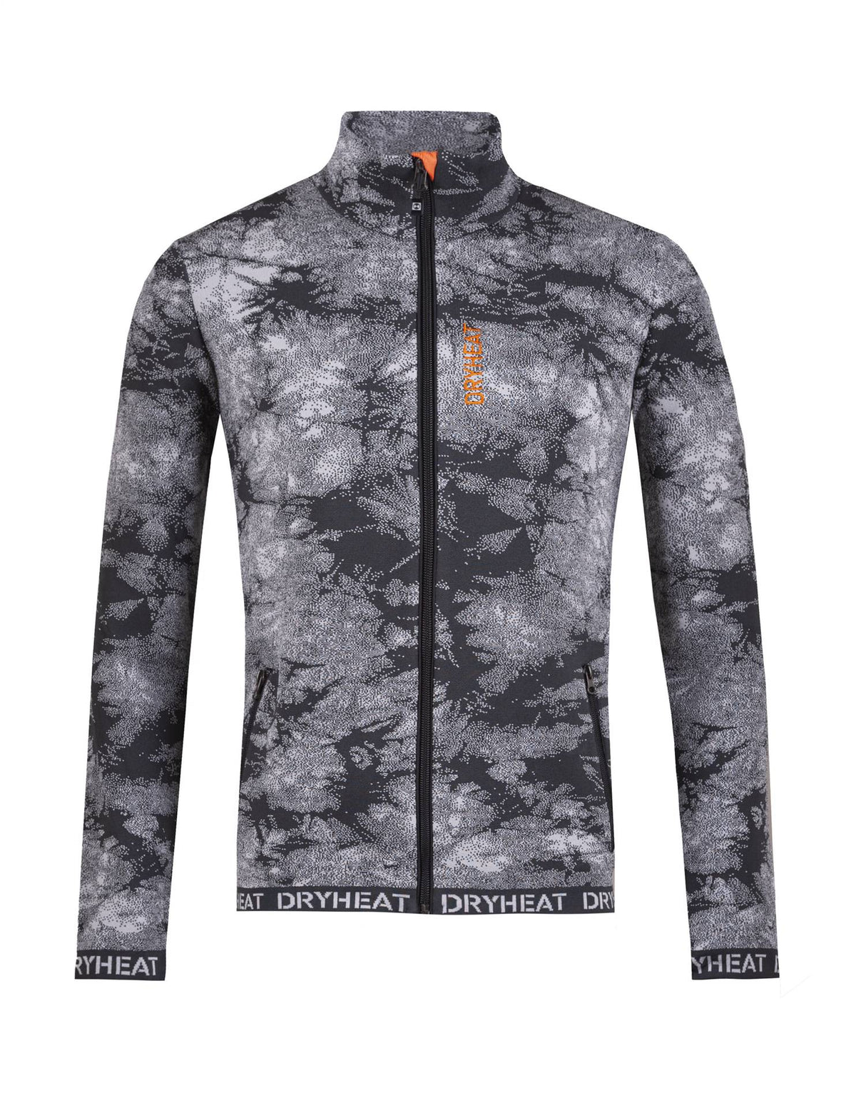 DHtech 300 Felpa Full Zip Sfumata Uomo – Nero/Grigio