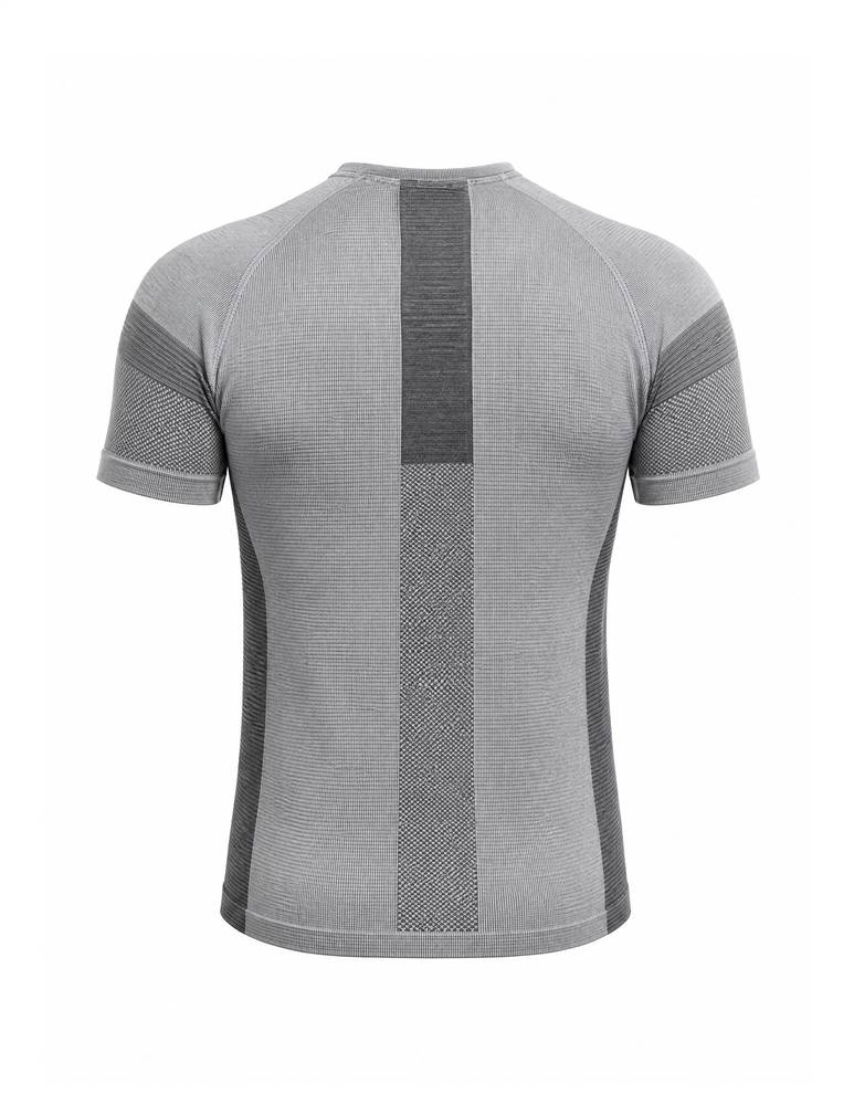 DH Carbontech T-shirt Uomo – Grigio perla/Bianco, vista posteriore
